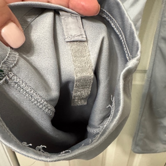 Easton Men's Baseball Gray Pants with Green pin stripe. - Picture 3 of 5